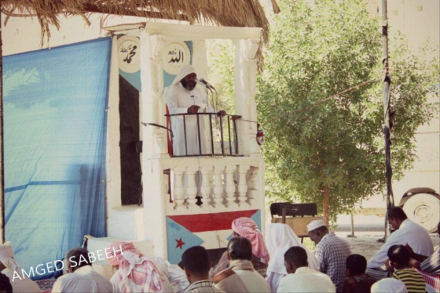 خطيب ساحة الشهيد رامي بتريم (القتل والتشريد لن يثني شعب الجنوب عن مطلب التحرير والاستقلال)