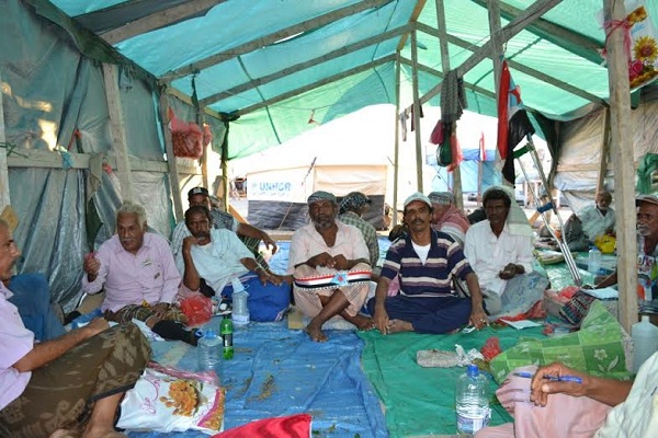 ندوة توعوية لابناء تبن وانتخاب ممثليهم بساحة الاعتصام الجنوبي بخورمكسر