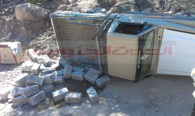 وفاة شخص بحادث انقلاب سيارة بالازارق   