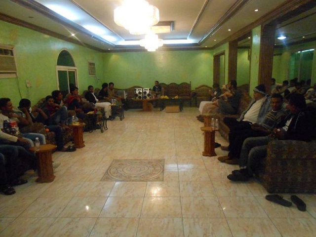 شباب جعار يقيمون أمسية ثقافية في منطقة الدمام بالمملكة العربية السعودية