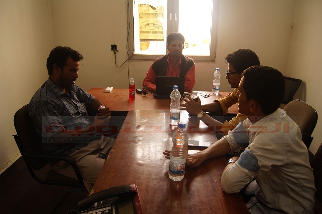 فريق الصرح الإعلامي وصوت الجنوب يزور المركز الإعلامي بمحافظة أبين