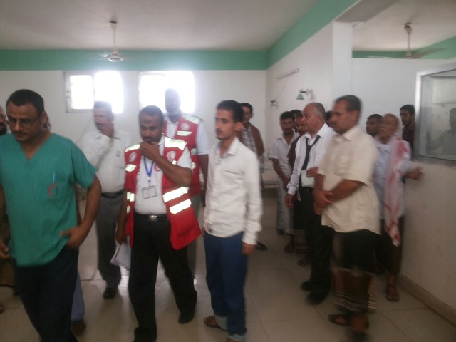 الهلال الأحمر السوداني يزور مستشفيات ردفان ويافع