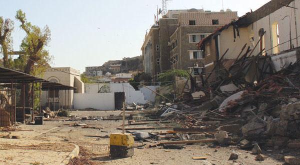 تفاصيل انفجار مبنى الامن السياسي بالعاصمة عدن