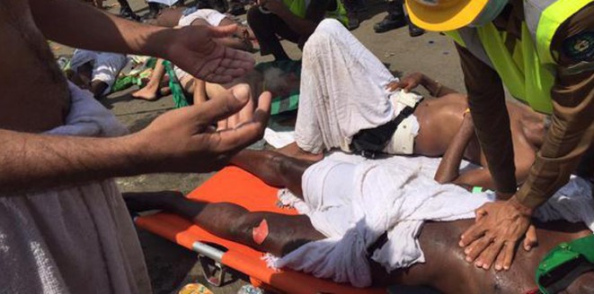 الصور الأولى لتدافع مشعر منى وعدد الوفيات يتجاوز المئات