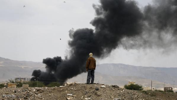 غارات مكثفة على مواقع الحوثيين بصنعاء