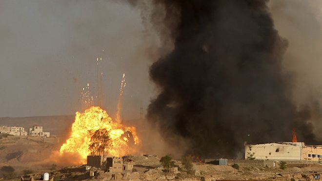 التحالف يدمّر أكبر مخازن «سكود» في اليمن