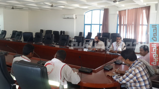 الهلال الأحمر اليمني يزور المجلس الأهلي الحضرمي ويلتقي بلجنة الطوارئ