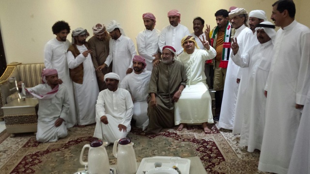 لقاء جنوبي بمنزل رجل الإعمال الشيخ عفيف الحميري ضم القياديان الزبيدي وشلال ووزيرالدفاع الجنوبي هيثم قاسم طاهر وعدد من جرحى المقاومة الجنوبية