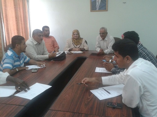 الإدارة العامة للنشاطات في جامعة عدن تجتمع بمدراء الانشطة في الكليات