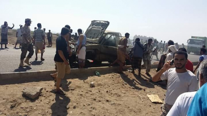 نجاة قائد المنطقة الرابعة من محاولة اغتيال بعدن