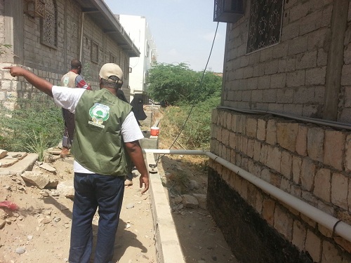 الانتهاء من مشروع للصرف الصحي بإحدى مناطق التعويضات بجعار