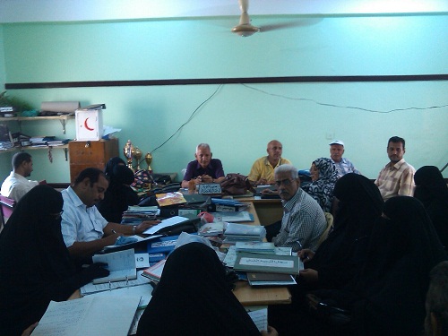 فريق التوجيه التربوي مديرية الشيخ عثمان بالشراكة مع اقسام التعليم العام والوسائل في ادارة التربية بالمديرية يزور ثانوية عثمان عبده