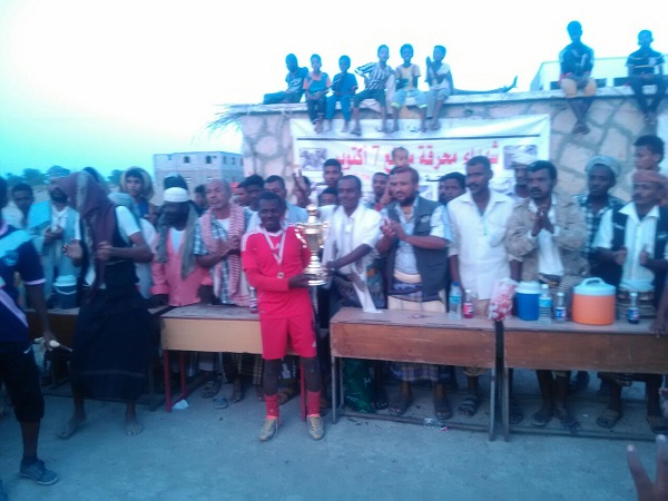 فوز فريق السلام الرواء على فريق النجوم جعار في مباراه على ذكرى شهداء محرقة 7 اكتوبر