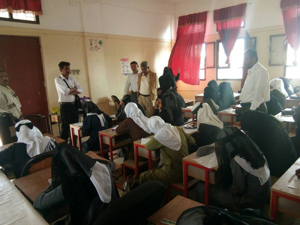 تدشين امتحانات الفصل الدراسي الاول بمديرية زنجبار