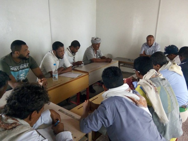 مدير عام مكتب الشباب والرياضة بأبين يلتقي رؤساء الاندية لمناقشة خطط الاندية للعام 2018